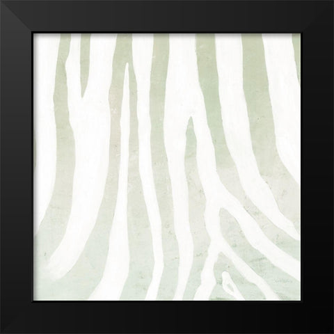 Soft Animal Prints Gray Zebra Black Modern Wood Framed Art Print by Cusson, Marie Elaine