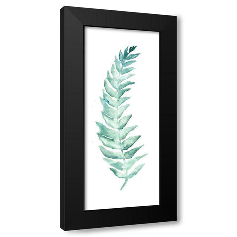 Botanical Fern Single I Black Modern Wood Framed Art Print with Double Matting by Tre Sorelle Studios