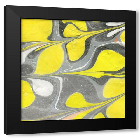 Yellow and Gray Marble I Black Modern Wood Framed Art Print by Green, Nancy