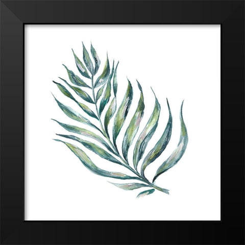 Island Leaf II Black Modern Wood Framed Art Print by Tre Sorelle Studios