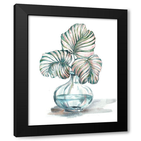 Island Tropics Frond in Bottle IV Black Modern Wood Framed Art Print by Tre Sorelle Studios