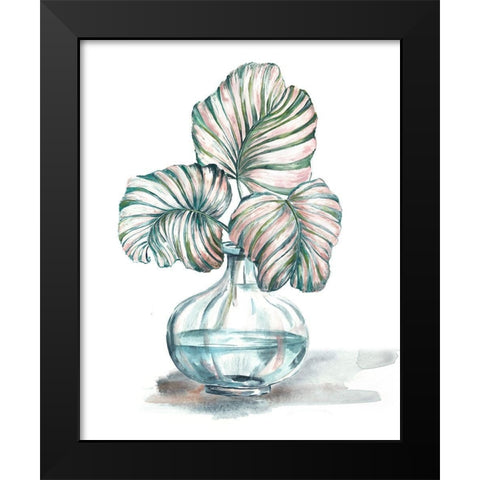 Island Tropics Frond in Bottle IV Black Modern Wood Framed Art Print by Tre Sorelle Studios