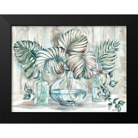 Island Tropics Still Life Black Modern Wood Framed Art Print by Tre Sorelle Studios