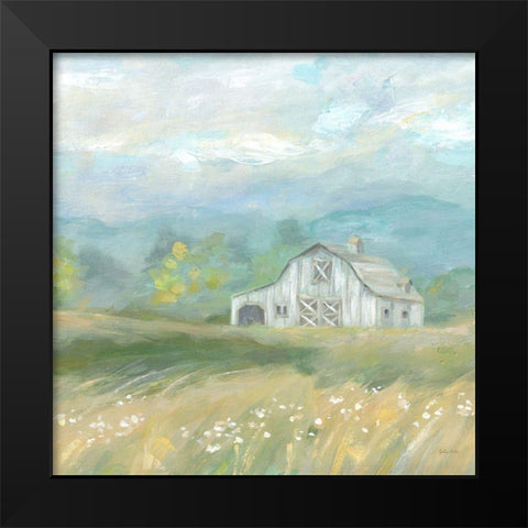 Country Meadow Farmhouse Black Modern Wood Framed Art Print by Coulter, Cynthia