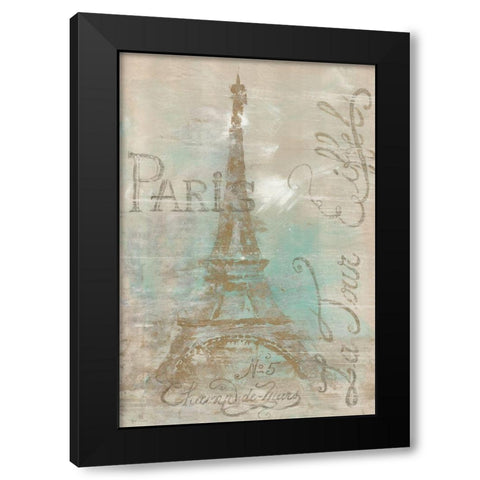 Champs de Mars Black Modern Wood Framed Art Print by Cusson, Marie-Elaine