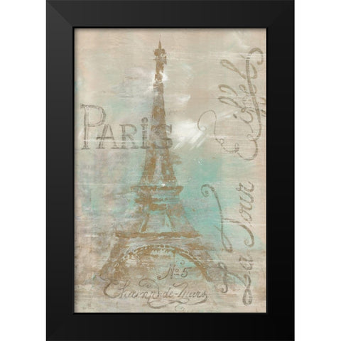 Champs de Mars Black Modern Wood Framed Art Print by Cusson, Marie-Elaine