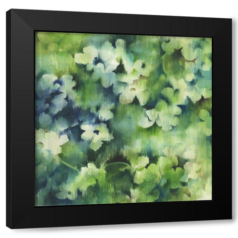 Lush Meadow Black Modern Wood Framed Art Print with Double Matting by Wicks, Jane