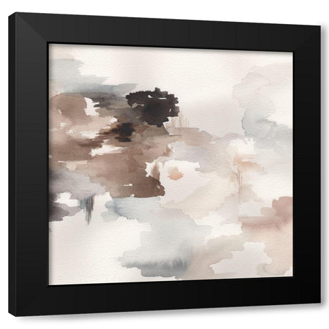 Smokescreen Black Modern Wood Framed Art Print by Wicks, Jane