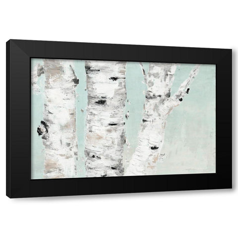 Birch Tree Close Up Black Modern Wood Framed Art Print by Cusson, Marie-Elaine