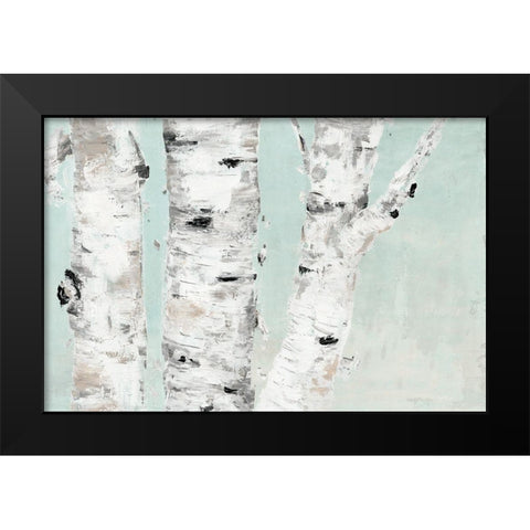 Birch Tree Close Up Black Modern Wood Framed Art Print by Cusson, Marie-Elaine