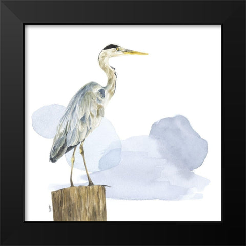 Birds of the Coast on White I Black Modern Wood Framed Art Print by Reed, Tara