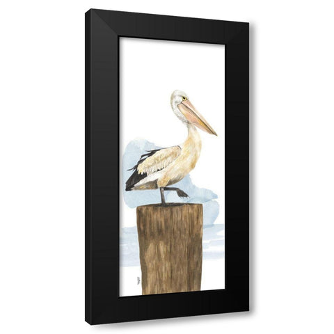 Birds of the Coast Panel III Black Modern Wood Framed Art Print by Reed, Tara