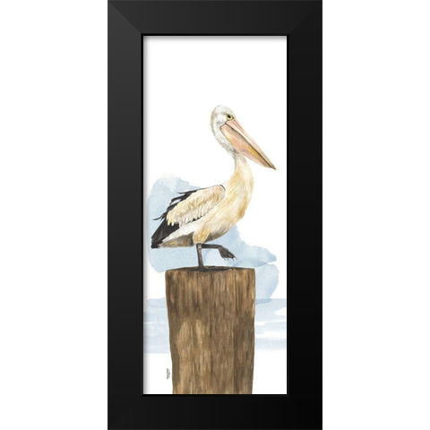 Birds of the Coast Panel III Black Modern Wood Framed Art Print by Reed, Tara