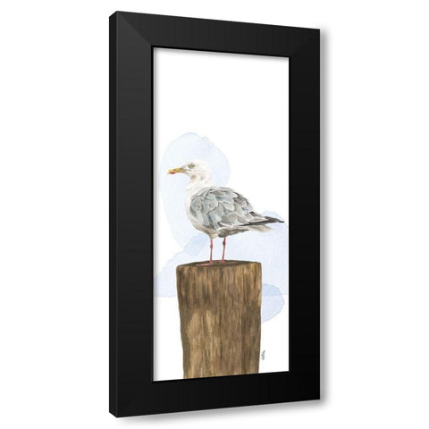 Birds of the Coast Panel IV Black Modern Wood Framed Art Print by Reed, Tara