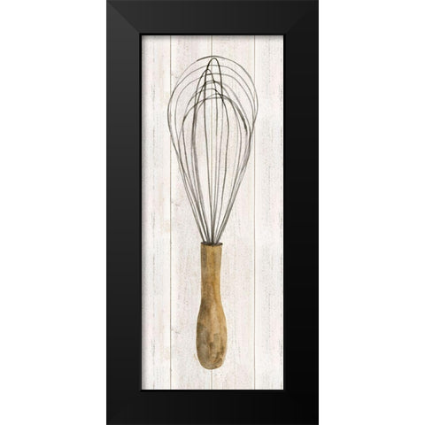 Vintage Kitchen Whisk Black Modern Wood Framed Art Print by Reed, Tara