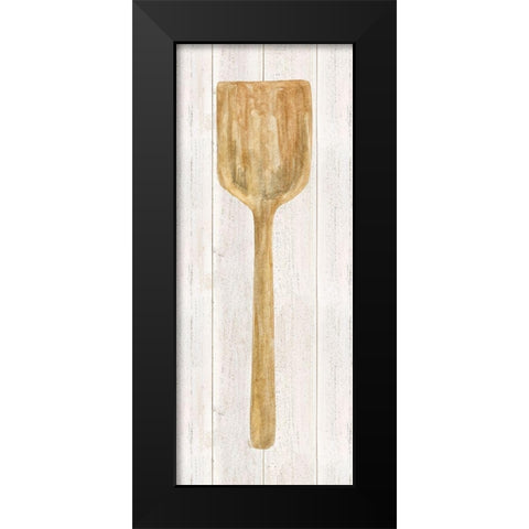 Vintage Kitchen Wooden Spatula Black Modern Wood Framed Art Print by Reed, Tara