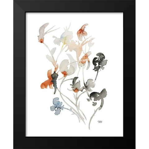 Watercolor Botanical I Black Modern Wood Framed Art Print by Bijou, Andrea