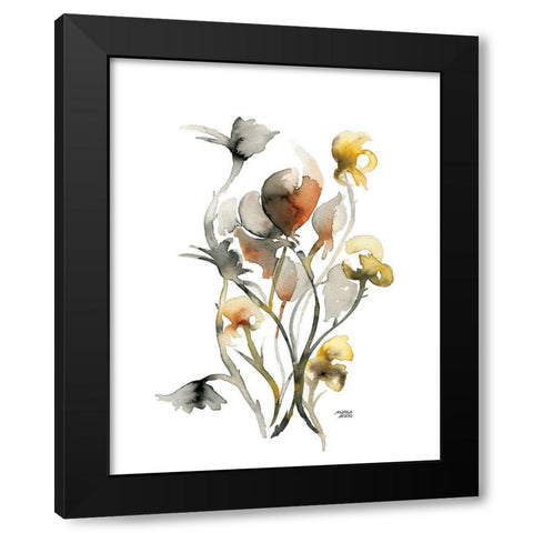 Watercolor Botanical III Black Modern Wood Framed Art Print by Bijou, Andrea