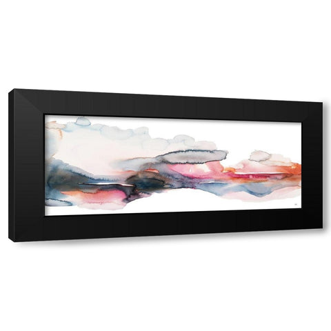 Rain on Sunset Black Modern Wood Framed Art Print with Double Matting by Bijou, Andrea