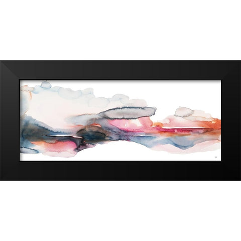 Rain on Sunset Black Modern Wood Framed Art Print by Bijou, Andrea
