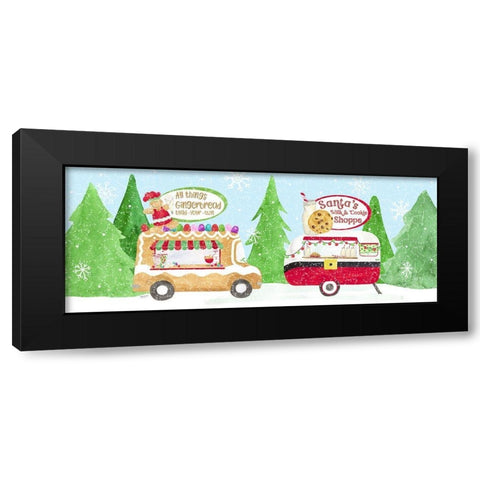 Food Cart Christmas panel II Black Modern Wood Framed Art Print with Double Matting by Reed, Tara