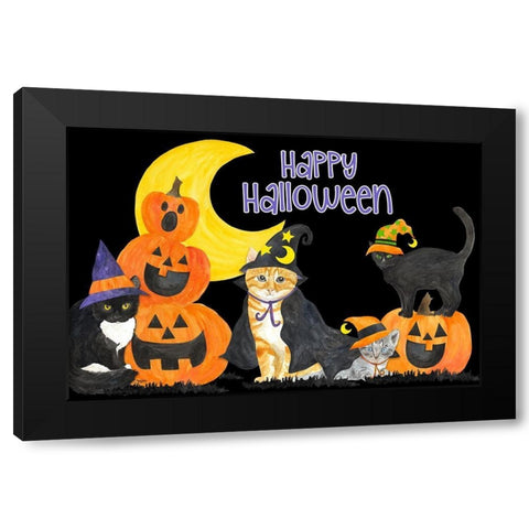 Fright Night Friends horizontal II Black Modern Wood Framed Art Print by Reed, Tara