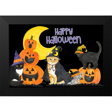 Fright Night Friends horizontal II Black Modern Wood Framed Art Print by Reed, Tara