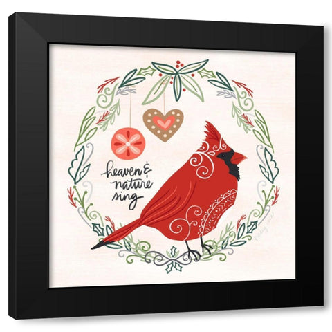 Hygge Christmas I Black Modern Wood Framed Art Print by Noonday Design