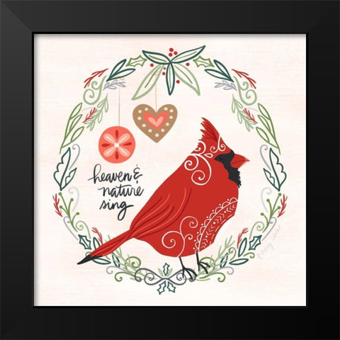 Hygge Christmas I Black Modern Wood Framed Art Print by Noonday Design