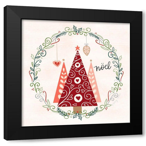 Hygge Christmas III Black Modern Wood Framed Art Print by Noonday Design