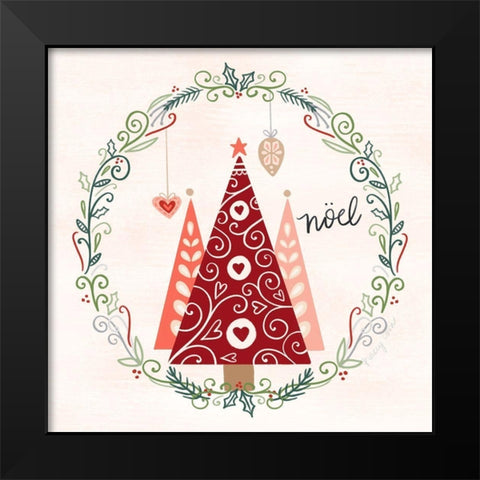 Hygge Christmas III Black Modern Wood Framed Art Print by Noonday Design