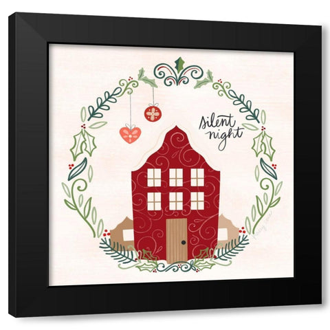 Hygge Christmas IV Black Modern Wood Framed Art Print by Noonday Design