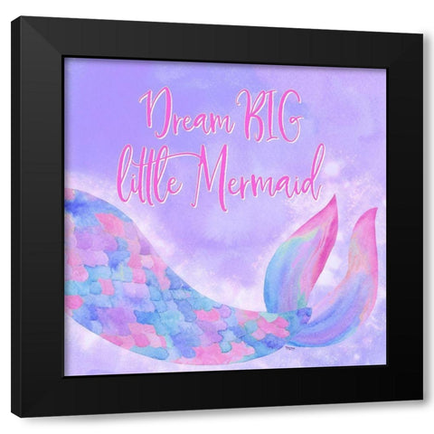 Mermaid Life I Pink/Purple Black Modern Wood Framed Art Print with Double Matting by Reed, Tara