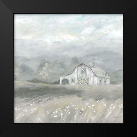 Country Meadow Farmhouse Neutral Black Modern Wood Framed Art Print by Coulter, Cynthia