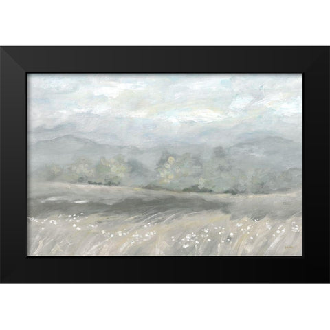 Country Meadow Landscape Neutral Black Modern Wood Framed Art Print by Coulter, Cynthia
