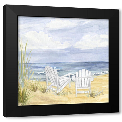 By the Sea Black Modern Wood Framed Art Print with Double Matting by Reed, Tara