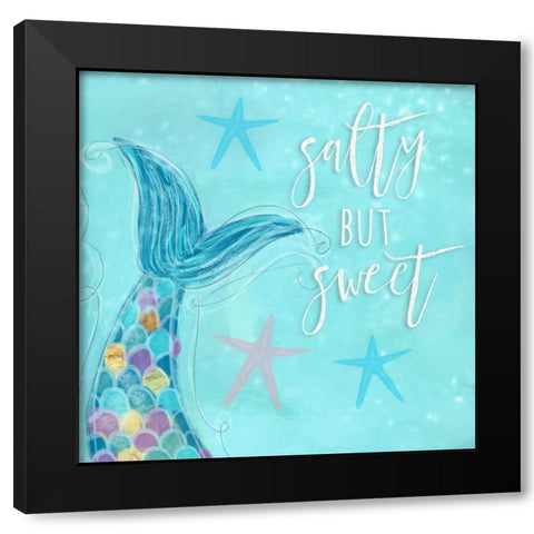 Make Waves II Black Modern Wood Framed Art Print by Hartworks