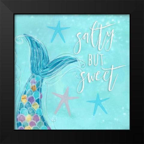 Make Waves II Black Modern Wood Framed Art Print by Hartworks