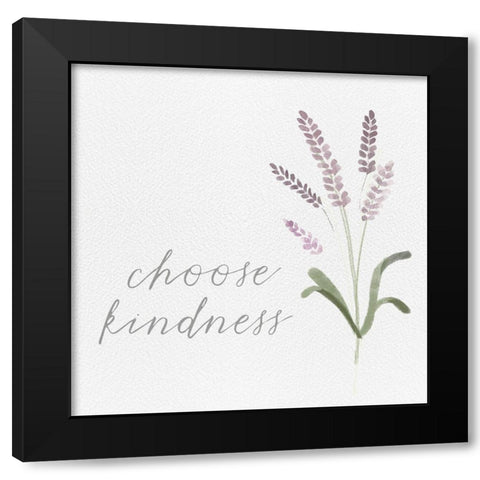 Wildflowers and Sentiment IV Black Modern Wood Framed Art Print with Double Matting by Hartworks