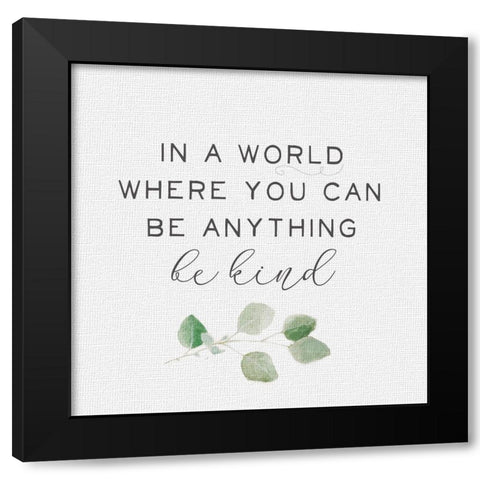 Inspired Life II Black Modern Wood Framed Art Print by Hartworks