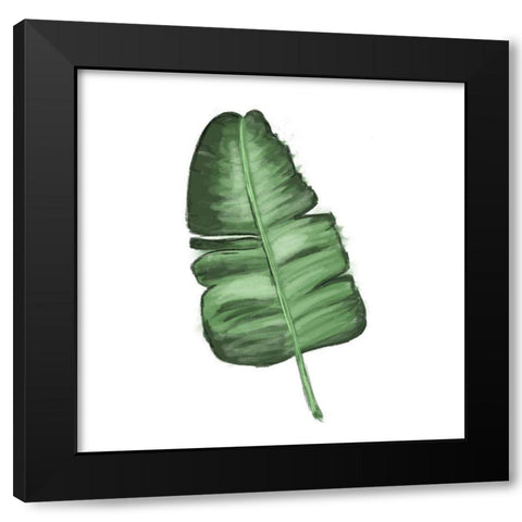 Leaves of the Tropics I Black Modern Wood Framed Art Print by Hartworks