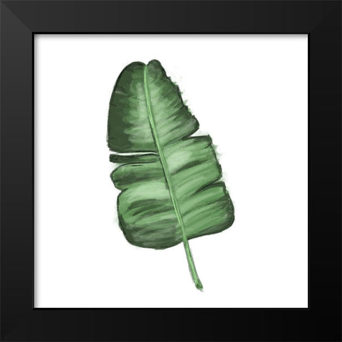 Leaves of the Tropics I Black Modern Wood Framed Art Print by Hartworks