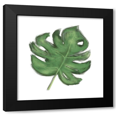 Leaves of the Tropics II Black Modern Wood Framed Art Print by Hartworks