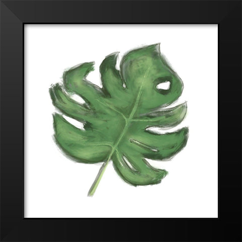 Leaves of the Tropics II Black Modern Wood Framed Art Print by Hartworks