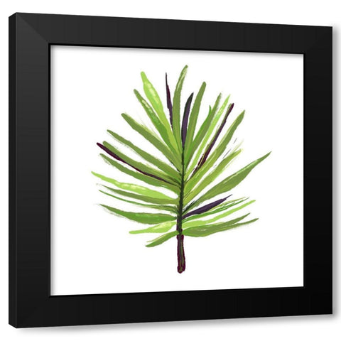 Leaves of the Tropics III Black Modern Wood Framed Art Print by Hartworks