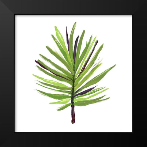 Leaves of the Tropics III Black Modern Wood Framed Art Print by Hartworks