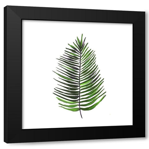 Leaves of the Tropics IV Black Modern Wood Framed Art Print by Hartworks