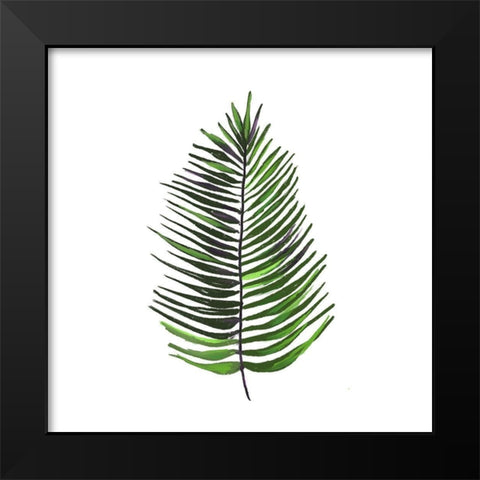 Leaves of the Tropics IV Black Modern Wood Framed Art Print by Hartworks