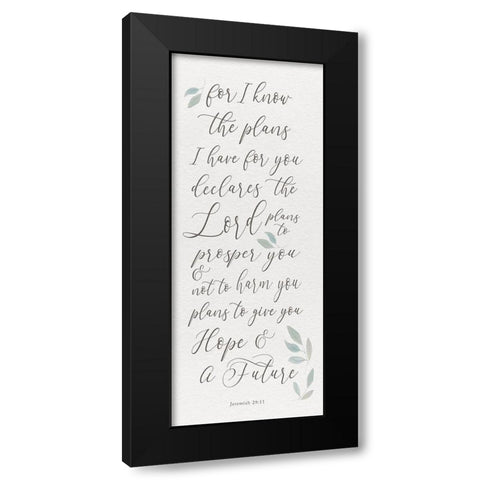 Inspired Panel I Black Modern Wood Framed Art Print with Double Matting by Hartworks