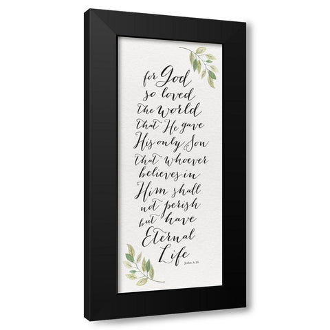 Inspired Panel II Black Modern Wood Framed Art Print by Hartworks